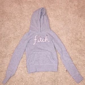 grey abercrombie hoodie!!